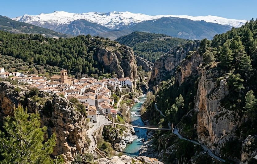 Paisaje natural de Monachil, Los Cahorros y la montaña